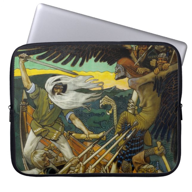 Funda Para Portátil Gallen-Kallela’s “Defense” laptop sleeve (Frente)