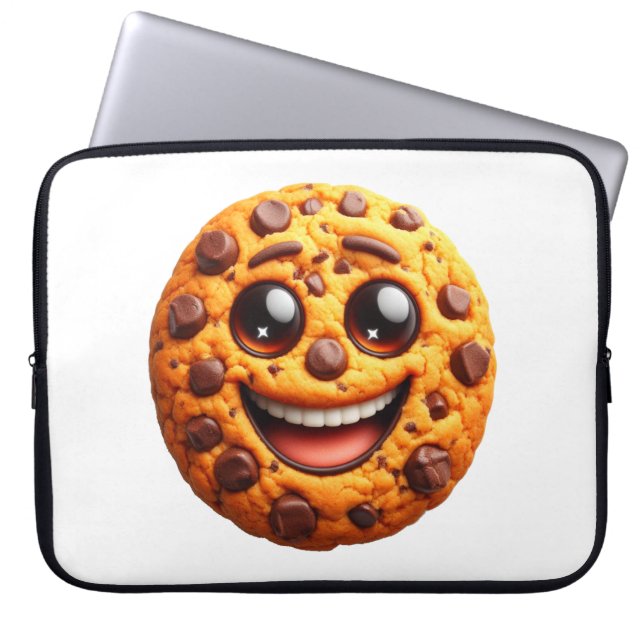 Funda Para Portátil Galleta sonriente. (Frente)