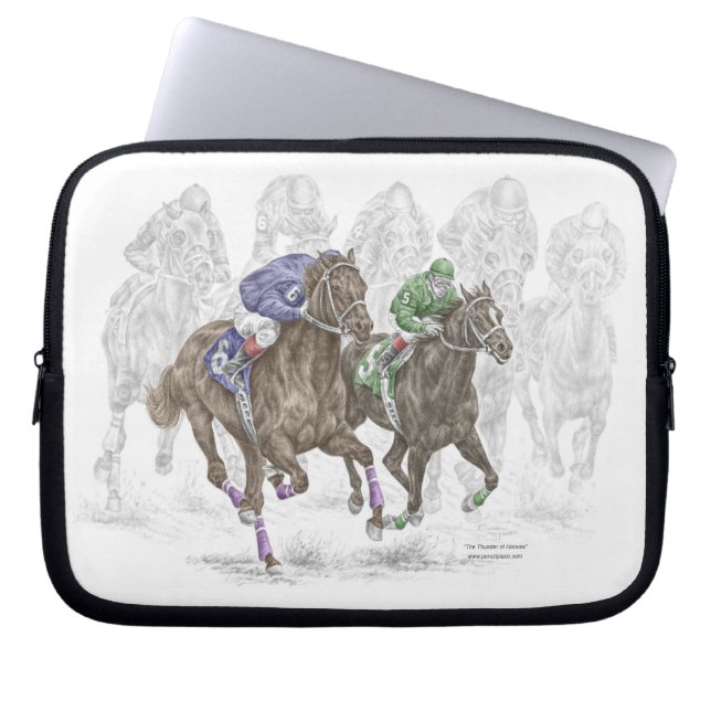 Funda Para Portátil Galloping Race Horses (Frente)