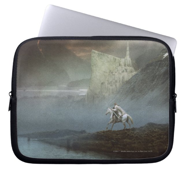 Funda Para Portátil GANDALF™ lleva hobbits a la ciudad vigilada (Frente)