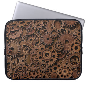 Funda Para Portátil Gases de latón metalizado vintage