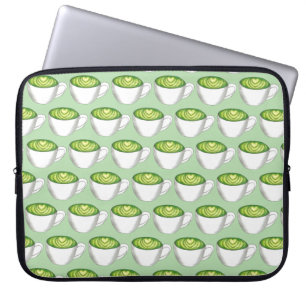 Funda Para Portátil Gastronomía de té verde mate en japonés
