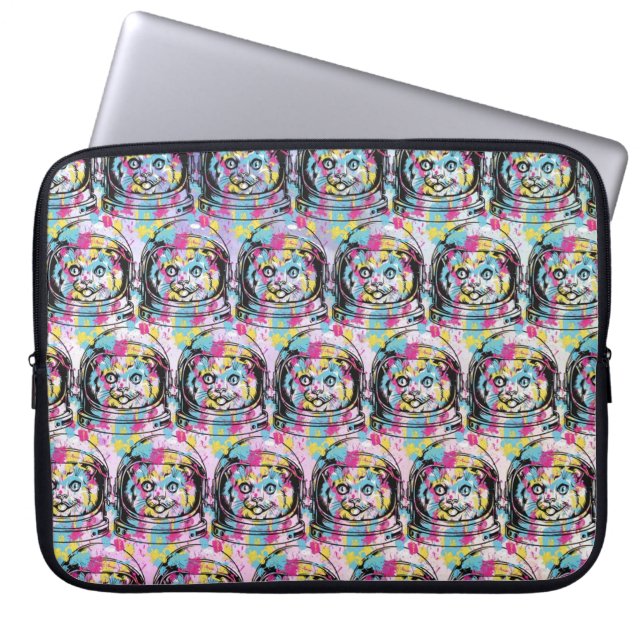 Funda Para Portátil Gata Astronauta (Frente)