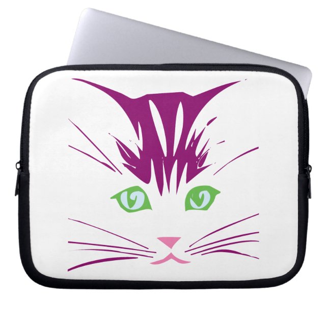 Funda Para Portátil Gatito Cara Dulce (Frente)