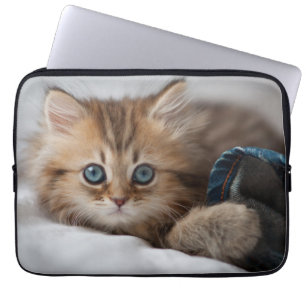 Funda Para Portátil Gatito con los ojos azules