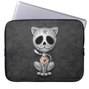 Funda Para Portátil Gatito del azúcar del zombi, oscuro