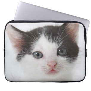 Funda Para Portátil Gatito manchado negro