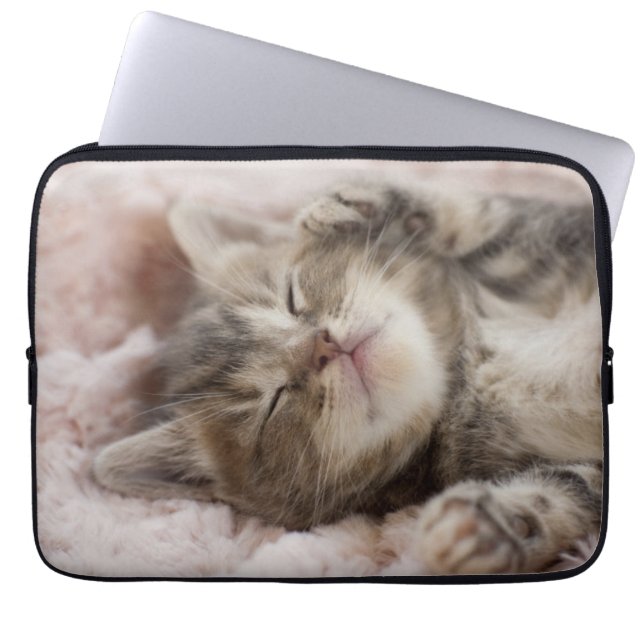 Funda Para Portátil Gatito soñoliento (Frente)