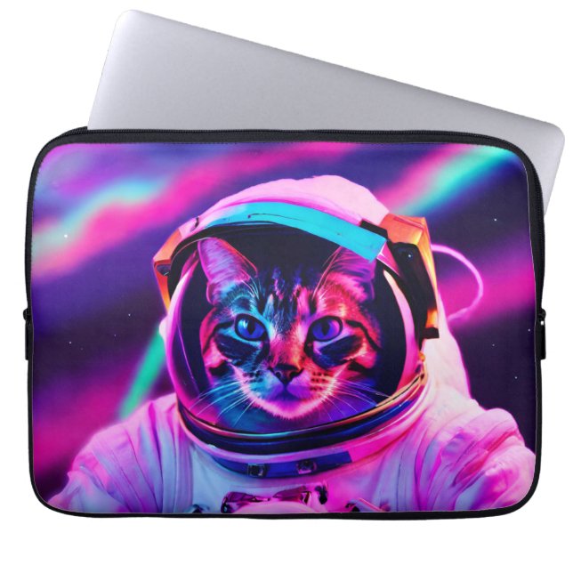 Funda Para Portátil gato astronauta (Frente)