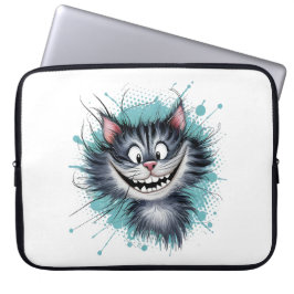 Funda Para Portátil Gato con una sonrisa.