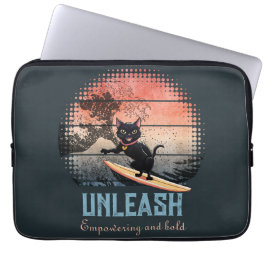 Funda Para Portátil Gato de ondulación al atardecer