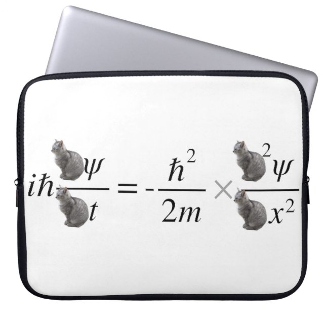 Funda Para Portátil Gato de Schrodinger (Frente)