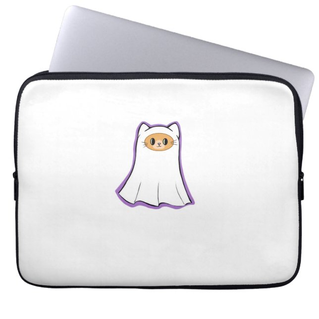 Funda Para Portátil gato fantasma Classic T-Shirt_3 (Frente)