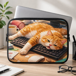 Funda Para Portátil Gato Informático Adorable