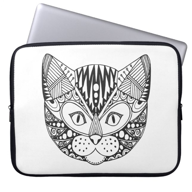Funda Para Portátil Gato inspirado (Frente)