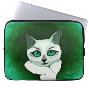 Funda Para Portátil Gato lindo con la manga del ordenador portátil de