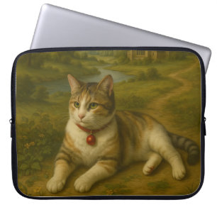 Funda Para Portátil Gato lindo en el jardín Manga de portátiles de 15