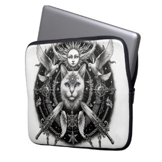 Funda Para Portátil "Gato místico"