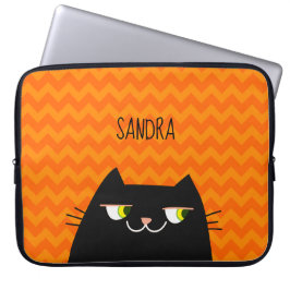 Funda Para Portátil Gato negro