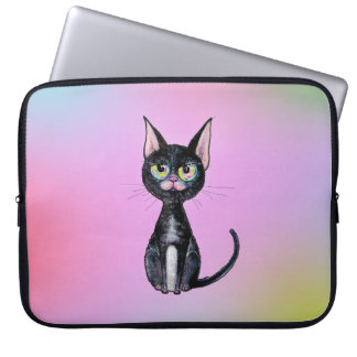 Funda Para Portátil Gato Negro