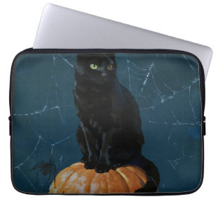 Funda Para Portátil Gato Negro