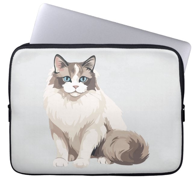 Funda Para Portátil Gato Ragdoll (Frente)