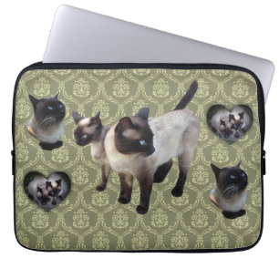 Funda Para Portátil Gato siamés nacido en Tailandia