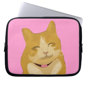 Funda Para Portátil Gato sonriente lindo