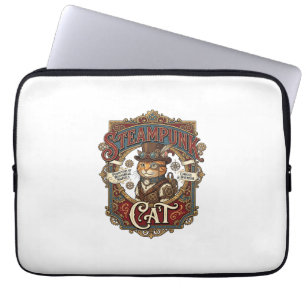 Funda Para Portátil Gato Steampunk Vintage Steampunk Gato