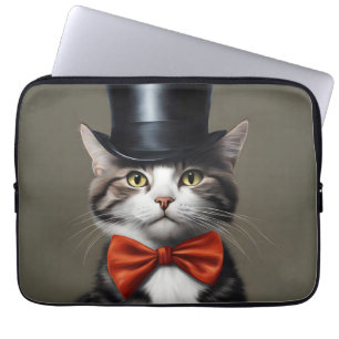 Funda Para Portátil Gato victoriano