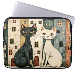 Funda Para Portátil Gatos Artísticos 