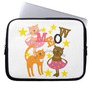 Funda Para Portátil Gatos bailando