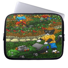 Funda Para Portátil Gatos de jardinería de verano
