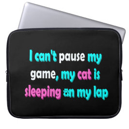 Funda Para Portátil Gatos Divertidos Jugando Videojuegos