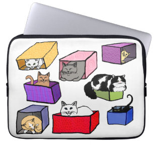 Funda Para Portátil Gatos en manga colorida del ordenador portátil de