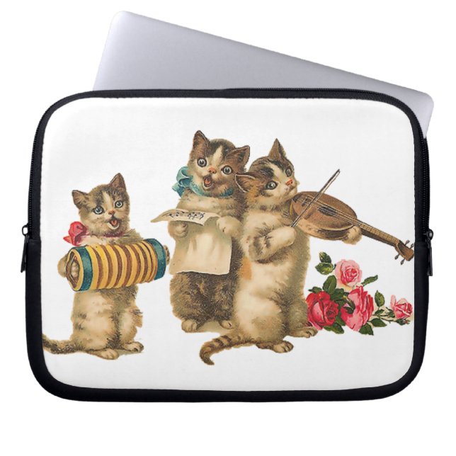 Funda Para Portátil Gatos musicales (Frente)