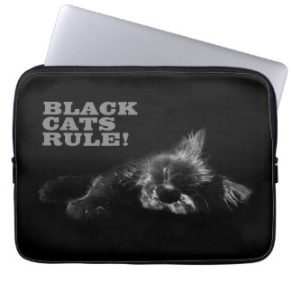 Funda Para Portátil Gatos Negros Mandan - Dormilón Hola Oscuridad