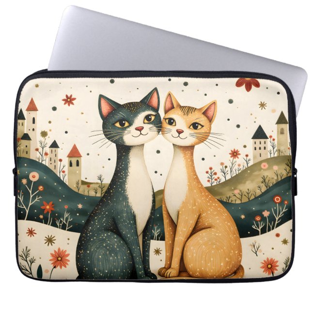 Funda Para Portátil Gatos Soñadores (Frente)