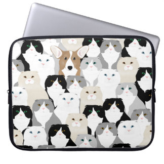Funda Para Portátil Gatos y perros Neopreno Portátil Sleeve