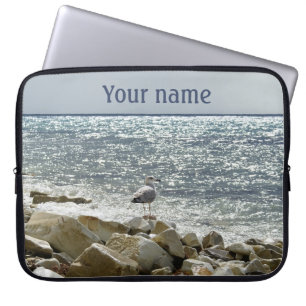 Funda Para Portátil gaviota y oleaje