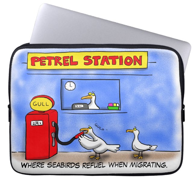 Funda Para Portátil Gaviotas marinas divertidas petrel humor personali (Frente)