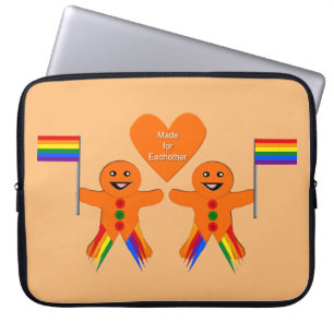 Funda Para Portátil Gay Men Navidades Gingerbread Pareja