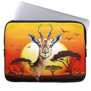 Funda Para Portátil Gazelle Animal salvaje Antelope africano