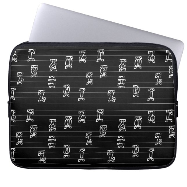 Funda Para Portátil Ge’ez Numbers Illustration – Traditional Ethiopian (Frente)