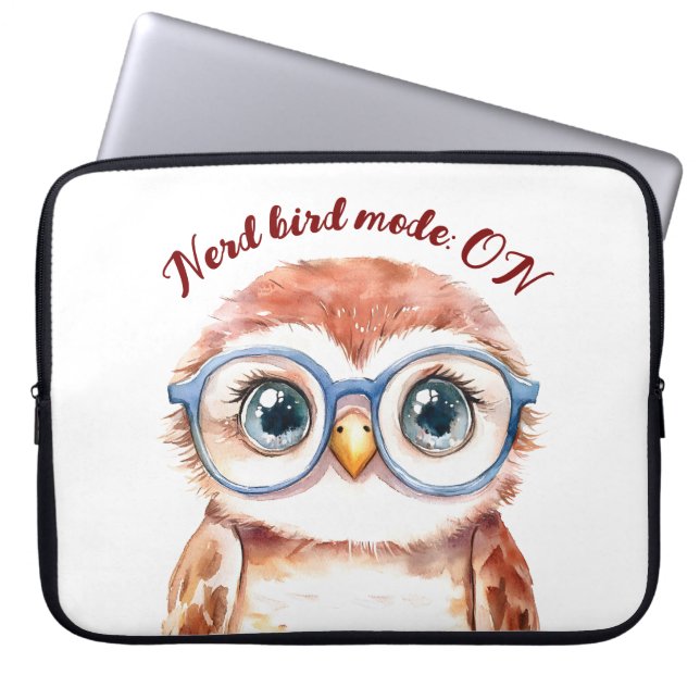 Funda Para Portátil Geek Nerd Bird (Frente)