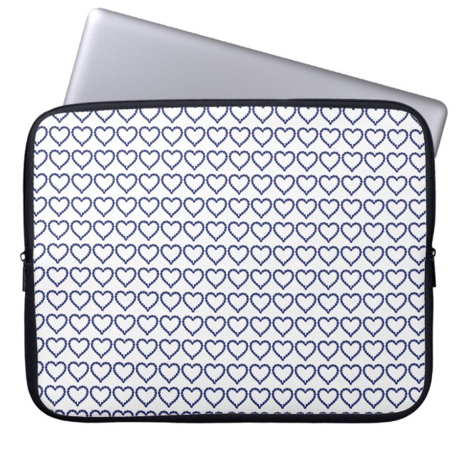 Funda Para Portátil Gemstone Sapphire Blue Heart (Frente)