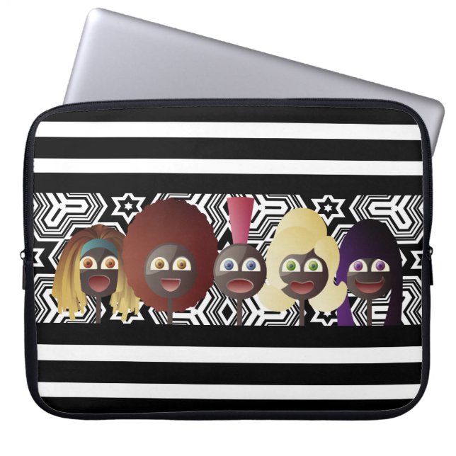 Funda Para Portátil Generaciones de mujeres afroamericanas (Frente)