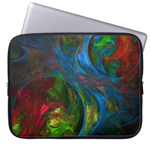 Funda Para Portátil Genesis Blue Abstract Art Laptop Sleeve