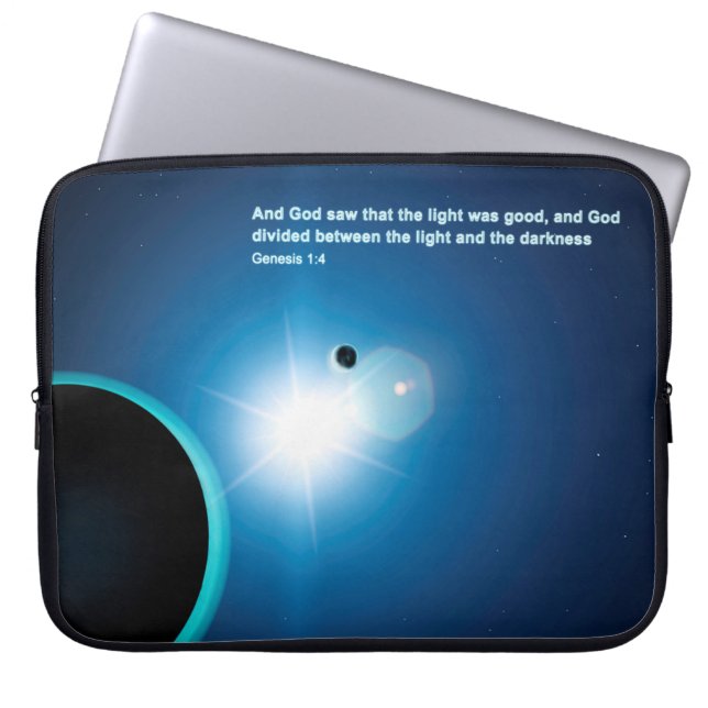 Funda Para Portátil Génesis - Luz Y Oscuridad (Frente)
