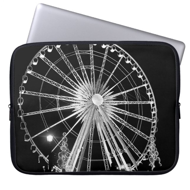 FUNDA PARA PORTÁTIL GENTE CERCA DE FERRIS WHEEL (Frente)